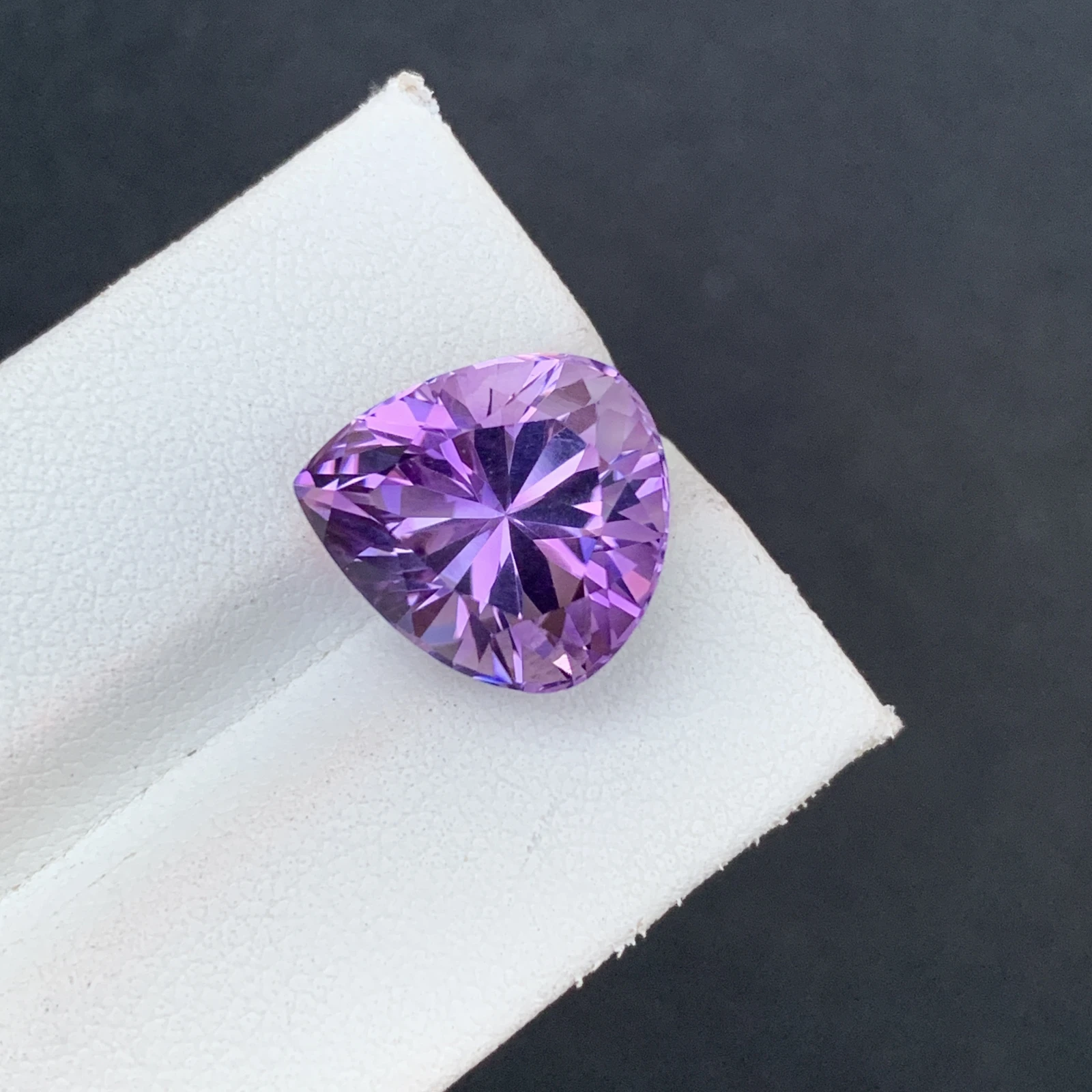 9.75 CT Natural Purple Amethyst Pear Shape Loose Gemstone — view 1
